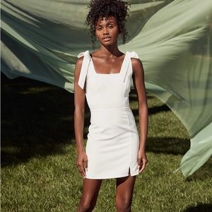 NWT Lulus white tie strap mini dress